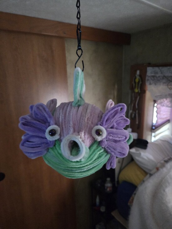 Handmade Other - Hand Made Plush Hanging Koi Fish Latern 8in Round